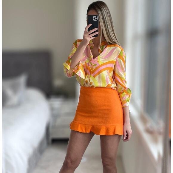 ZARA BLOGGER FAVE!!! High-Waisted Mini Skirt NWT - Picture 6 of 16